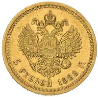5 rubli 1888, Petersburg, Bitkin 27, Fr. 168, zł