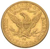 5 dolarów 1891/CC, Carson City, Fr. 146, złoto, 