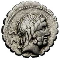 Q. Antonius Balbus 83-82 pne, denar serratus, Aw