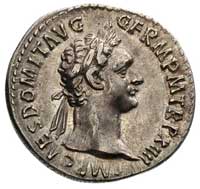 Domicjan 81-96 denar, Aw: Popiersie w prawo i na