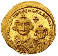 Herakliusz 610-641, solidus, Konstantynopol, Aw: