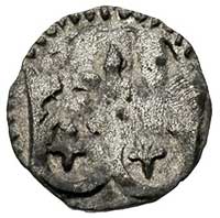 denar koronny Kraków, Aw: Korona, Rw: Orzeł, Gum. 412, Kubiak tab. XV.89, 0.32 g, bardzo ładny