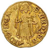 Zygmunt 1387-1437 goldgulden przed 1427 r, Aw: Tarcza herbowa i napis SIGISMVND D G R VNGARIE, Rw:..