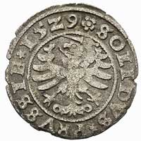 szeląg 1529, Toruń, lekko wyszczerbiony krążek, patyna