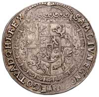 talar 1630, Bydgoszcz, smukłe popiersie króla bez kokardy, na końcu napisu MAS i duży, ozdobny krz..