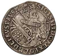ort 1622, Bydgoszcz, moneta z końca blachy, ciemna patyna