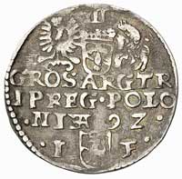 trojak 1592, Olkusz, rzadsza odmiana z końcówką 
