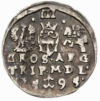 trojak 1595, Wilno, kropki po bokach III, Ivanau