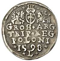 trojak 1598, Lublin, litera L poniżej daty, paty