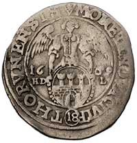 ort 1660, Toruń, T. 3, moneta bita lekko uszkodzonym stemplem