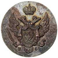 1 grosz 1831, Warszawa, Plage 228, Bitkin 1063, ładnie zachowany, patyna