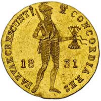dukat 1831, Warszawa, kropka za pochodnią, Plage 271, Fr. 114, złoto 3.49 g