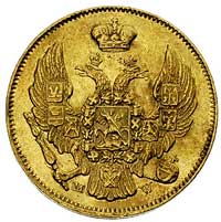3 ruble = 20 złotych 1839, Warszawa, Plage 308, Bitkin 1128 R3, Fr. 113, złoto 3.88 g, bardzo rzad..