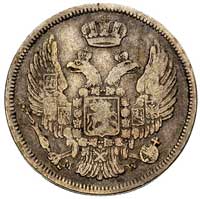 15 kopiejek = 1 złoty 1834, Warszawa, Plage 400 R2, Bitkin 1164 R2, rzadkie, w cenniku Berezowskie..