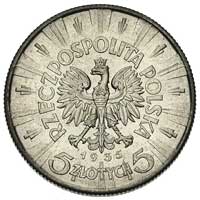 5 złotych 1935, Warszawa, Józef Piłsudski, Parchimowicz 118 b, wyszukana, piękna moneta