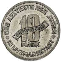 10 marek 1943, Łódź, grubość 2.1 mm, Parchimowicz 15 b, piękny egzemplarz