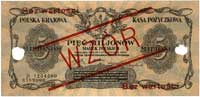 5.000.000 marek polskich 20.11.1923, seria B 1234500 / B 6789000, WZÓR dwukrotnie perforowany, Mił..
