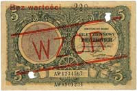 5 złotych 1.05.1925, seria A / 229, WZÓR dwukrot