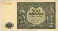 500 złotych 15.01.1946, seria H, Miłczak 121a