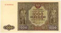 1000 złotych 15.01.1946, seria A 0000000, bez na
