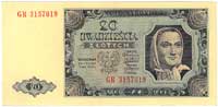 20 złotych 1.07.1948, seria GR, Miłczak 137e