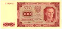 100 złotych 1.07.1948, seria IT, Miłczak 139f
