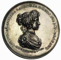 Ludwika Karolina Radziwiłłówna- medal autorstwa Jana Höhna-jun. wybity w 1675 r. z okazji śmierci ..
