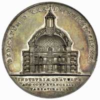 Szymon Bogumił Zug- poświęcenie kościoła ewangelickiego w Warszawie, medal autorstwa J. F. Holzhae..