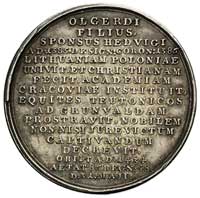 Władysław Jagiełło-medal ze świty królewskiej autorstwa J.F. Holzhaeussera 1780-1792, Aw: Popiersi..
