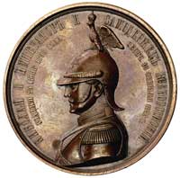 wzniesienie pomnika Mikołaja I- medal autorstwa Brusnicyna 1859 r., Aw: Popiersie cara w mundurze ..