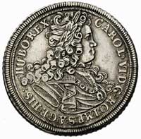 Karol VI 1711-1740, talar 1713, Wrocław, Aw: Popiersie cesarza i napis wokoło, Rw: Orzeł cesarski ..