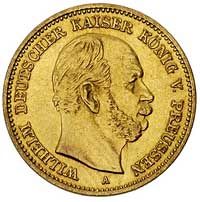 Wilhelm I 1861-1888, 5 marek 1878 A, Berlin, J. 244 A, Fr. 3825, złoto 1.99 g