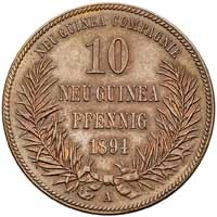 10 fenigów 1894 A, Berlin, J. 703, rzadkie, ładnie zachowane