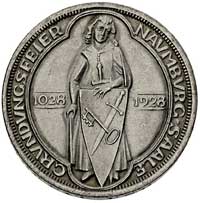 3 marki 1928 A, Berlin, 900-lecie Naumburga, J. 333, ładnie zachowane