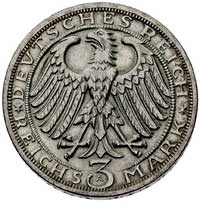 3 marki 1928 A, Berlin, 900-lecie Naumburga, J. 333, ładnie zachowane