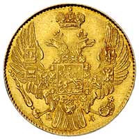 5 rubli 1834, Petersburg, Bitkin 9, Fr. 155, złoto 6.50 g, bardzo ładnie zachowane