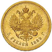 5 rubli 1889, Petersburg, Bitkin 33, Fr. 168, zł