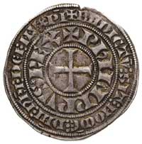 Filip III 1270-1285, grosz turoński, Aw: Krzyż i napis w podwójnym otoku, Rw: Kasztel turoński i n..