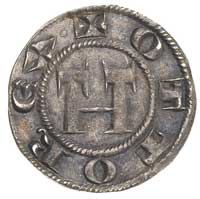 Lukka- grosz z imieniem cesarza Otto IV bity w latach 1209-1369, Aw: Monogram Ottona i napis OTTO ..