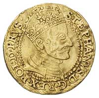 dukat 1583, Gdańsk, H-Cz. 710 R2, Fr. 3, Kaleniecki s. 58, złoto 3.51 g, gięty