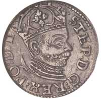 trojak 1584, Ryga, Gerbasevskis 14, moneta w pudełku NGC MS 64, patyna