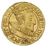dukat 1595, Gdańsk, H-Cz. -, Fr. 10, Kaleniecki s. 156, T. 20, złoto 3.48 g, lekko gięty