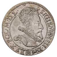 szóstak 1599, Malbork, odmiana z małą głową króla, ładny egzemplarz