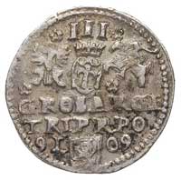 naśladownictwo z epoki trojaka koronnego z datą 9 - 9, srebro