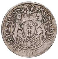 ort 1658, Gdańsk, T. 1.50, moneta niedobita