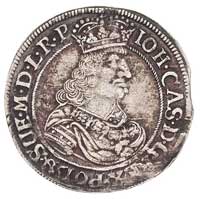 ort 1662, Elbląg, Bahr. 9495, T. 8, moneta wybita lekko uszkodzonym stemplem, rzadka, ciemna patyna