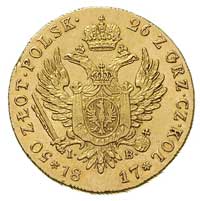 50 złotych 1817, Warszawa, Plage 1, Bitkin 804 R1, Fr. 105, złoto 9.78 g, mennicza wada rantu, bar..