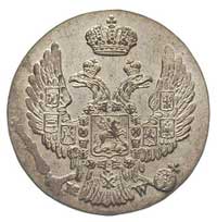 10 groszy 1837, Warszawa, odmiana ze świętym Jerzym w płaszczu, Plage 99, Bitkin 1177, wyśmienity ..