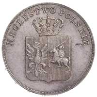 5 złotych 1831, Warszawa, Plage 272, minimalnie justowane, ładny egzemplarz, patyna