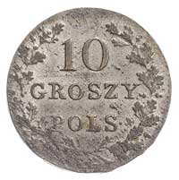 10 groszy 1831, Warszawa, łapy Orła proste i duż